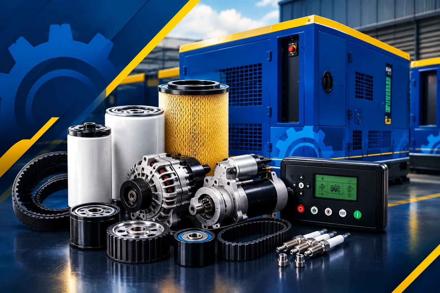 Peças de reposição para grupos geradores a diesel